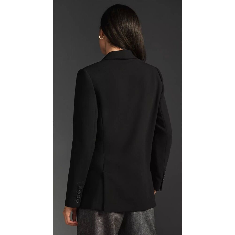 Maeve by Anthropologie Black Double Breasted Blazer Jacket | Size 2 - Picture 9 of 9